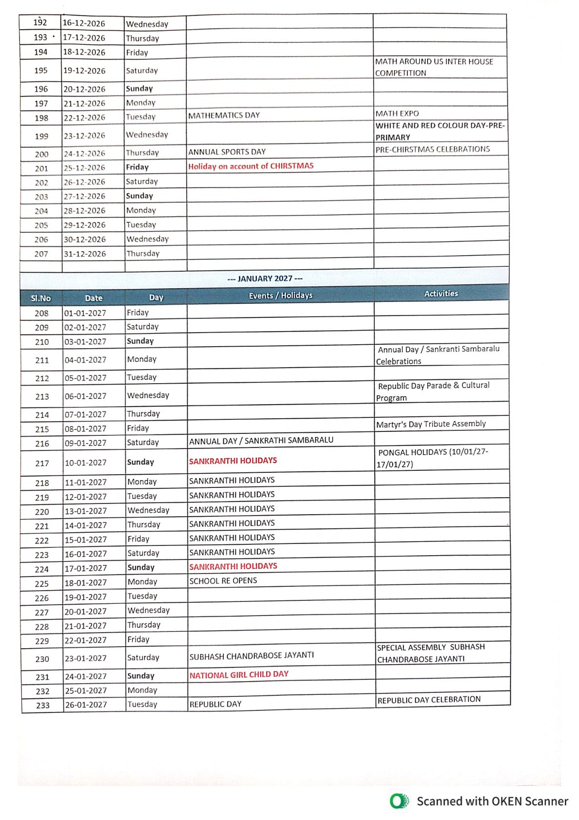 Academic calendar 2026–27 — page 6